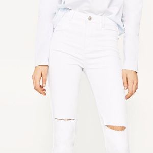 White Zara pants